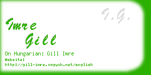 imre gill business card